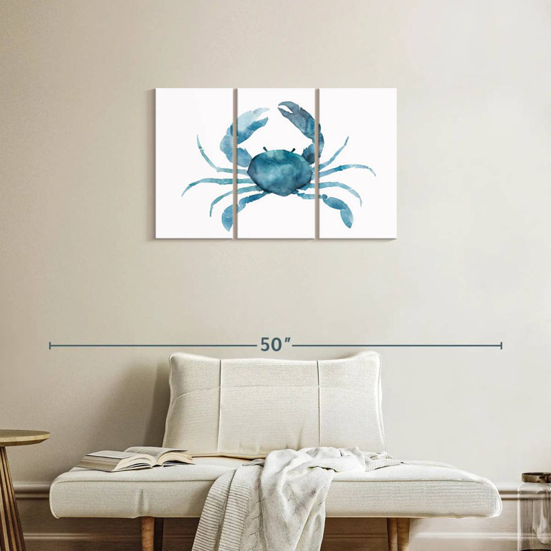 Crabe bleu Brampt, H 20 po x l 33 po