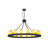 16 - Light Dimmable Wagon Wheel Chandelier