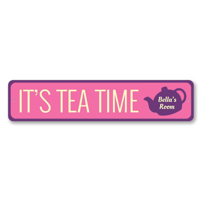Plaque en aluminium Tea Time