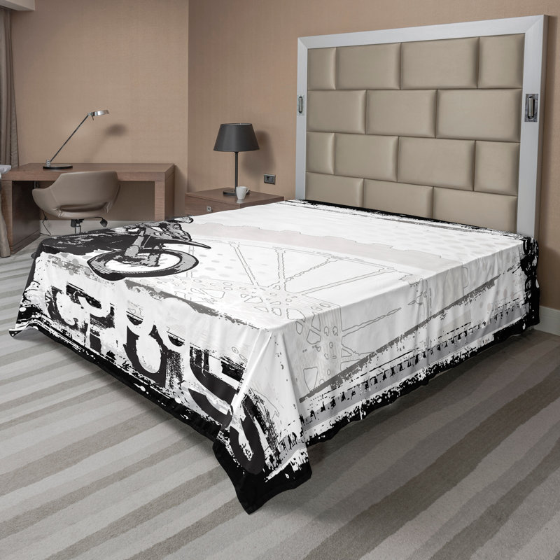 Drap plat Ambesonne, Drap plat pour très grand lit californien