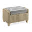 70cm Wide Striped Footstool Ottoman
