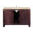 Vivaan 55 " W Freestanding Standard Single Vanity Bathroom Vanity With Stone Top