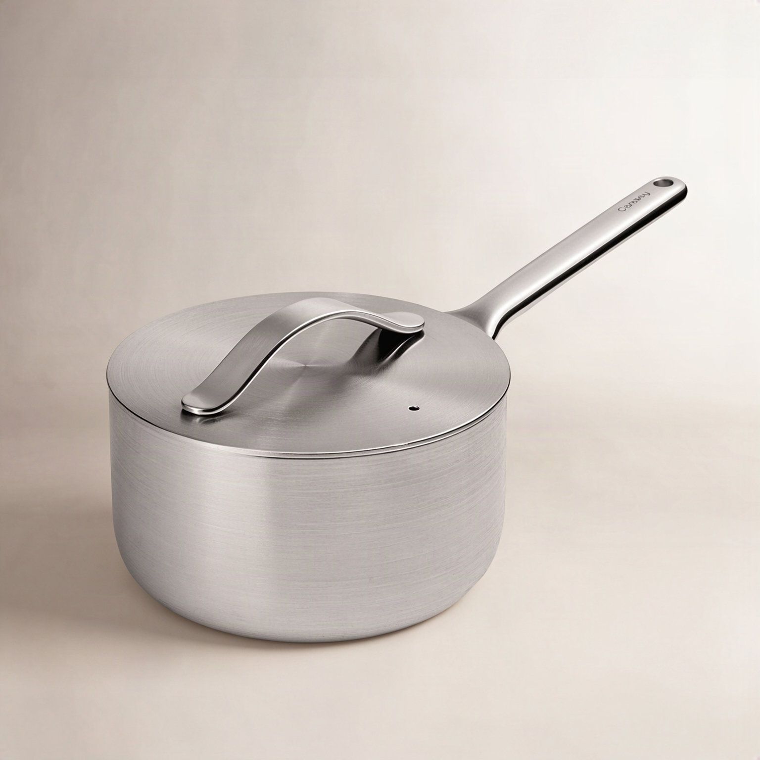 Caraway 3qt Stainless Steel Saucepan with Lid, 3 quarts