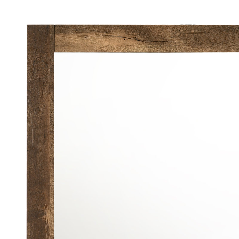 Miroir de commode carré en bois manufacturé Deniqua