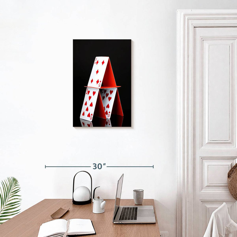 Senne Stacked Playing Cards, 24" H x 16" W