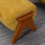 Upholstered Armchair with Footstool-488585402