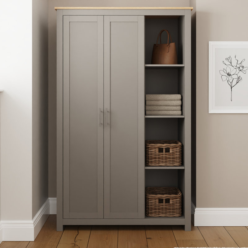 Lancaster Wardrobe With Shelves, null