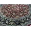 Wool Oriental Area Rug in Wine/Navy