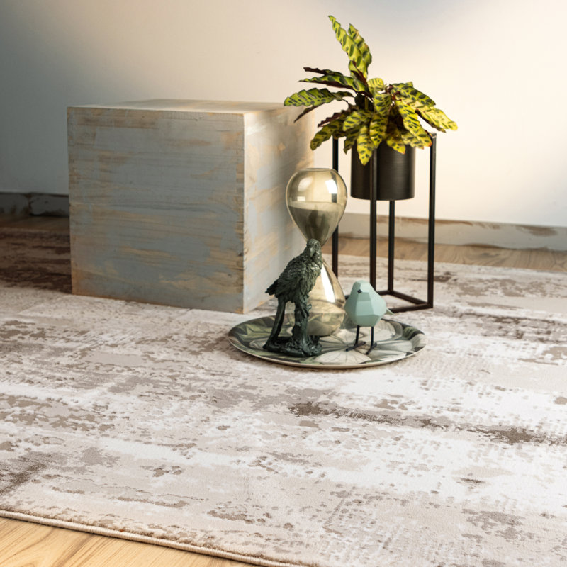 Edlefsen Uni Area Rug, Rectangular 80 x 150cm, Taupe