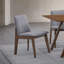Ensemble 7 pièces de table de salle à manger et de chaises rembourrées