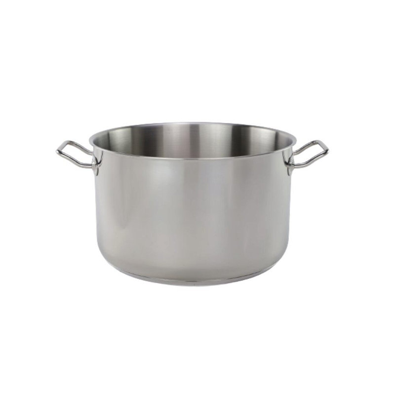 Tuxton TUXSTEEL Stainless Steel Pot Set, 16 Quarts, 7.5" H x 12.63" W x 12.63" D