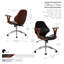 Barri Faux Leather Mid-Century Office Chair-372536401