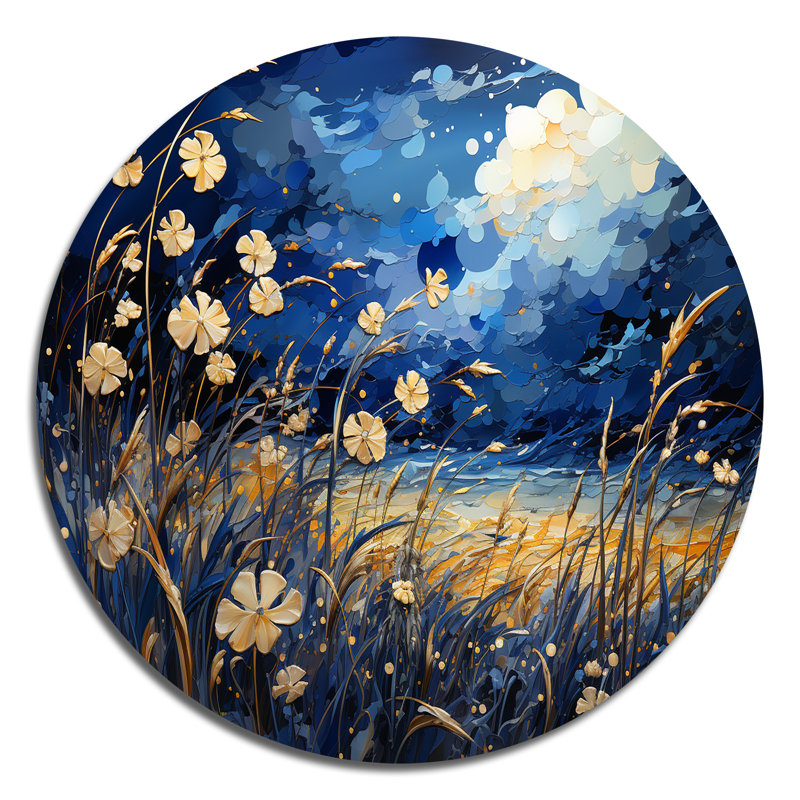 Osblek - Paysages ronds, art en métal, H 16 po x l 16 po