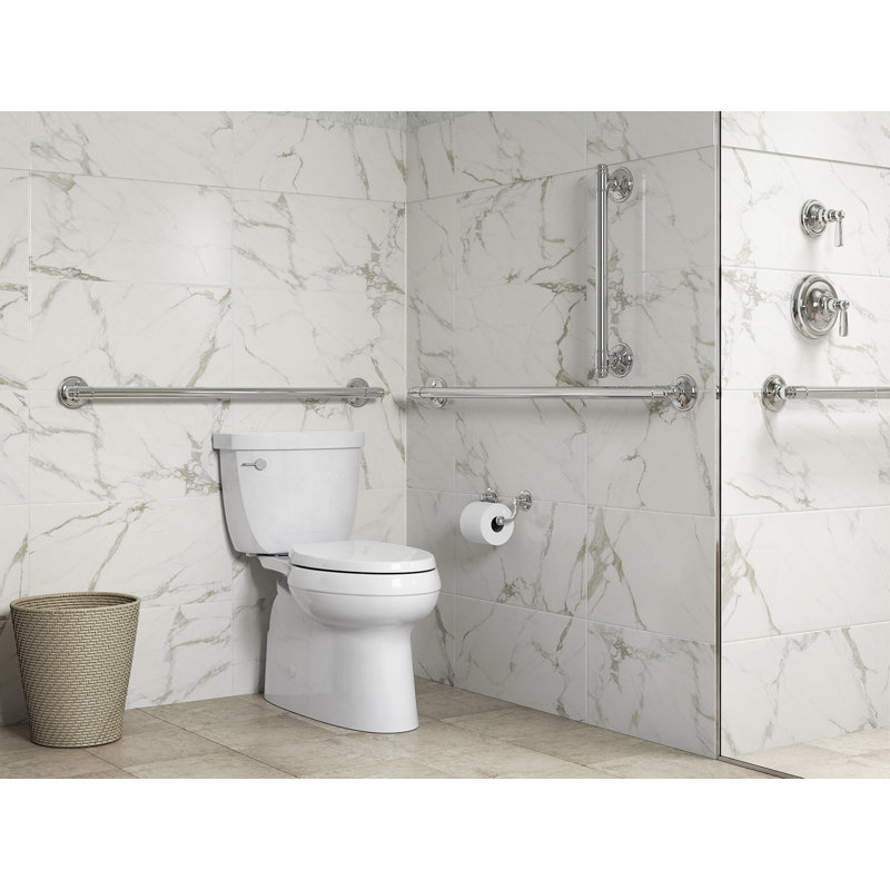 Eclectic Grab Bar, 24" W, Vibrant Brushed Moderne Brass