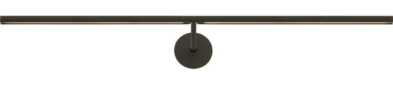 Plural Dome Picture Light, Bronze, 0.5" H x 24" W x 8.9" D, 17.4