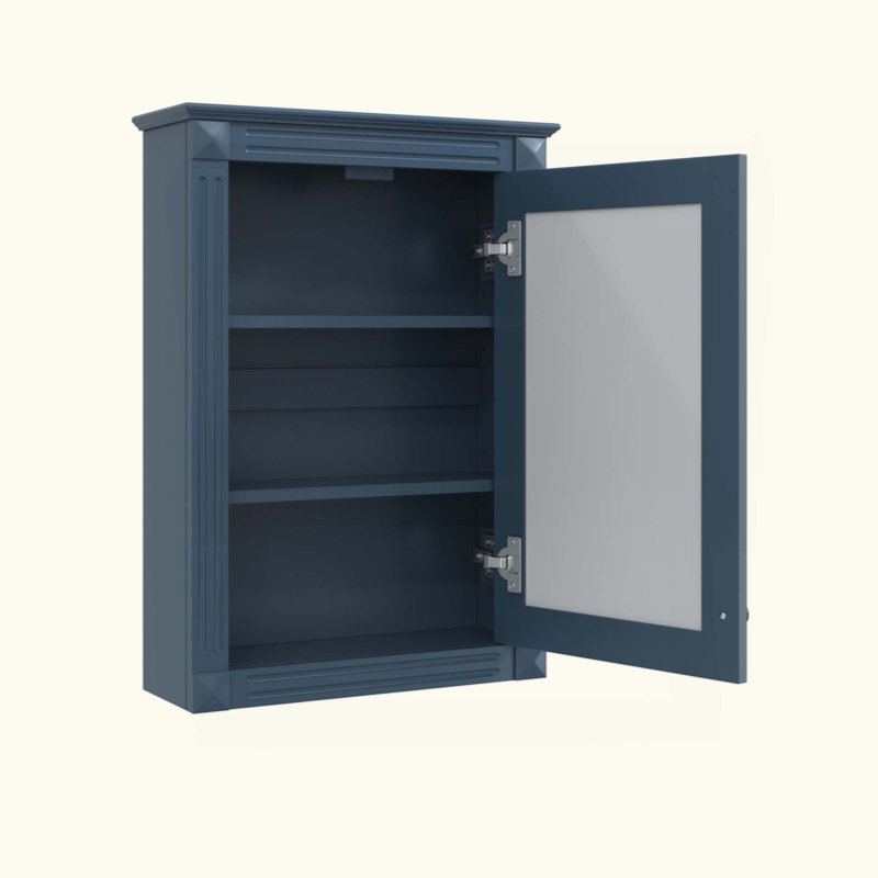 Armoire de rangement de salle de bain murale avec miroir, armoire à pharmacie avec tablette réglable en hauteur, armoire de rangement au-dessus de la toilette