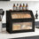 Grande boîte à pain en bambou pour comptoir de cuisine avec rangement double couche, porte en verre acrylique et assemblage facile pour la conservation du pain frais