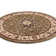 Denzel  Medallion Kashan Green Traditional Rug