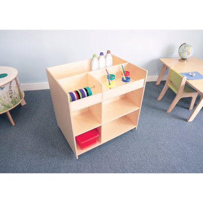 20 Compartment Manufactured Wood Teaching Cart