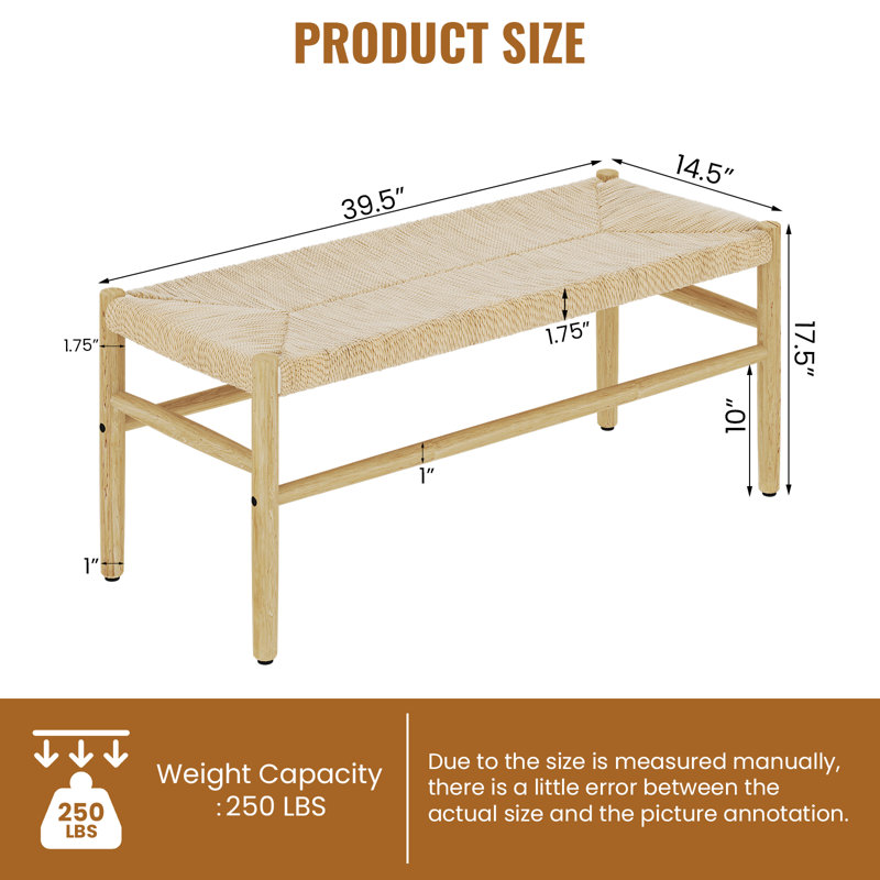 Banc en bois massif Aaditya