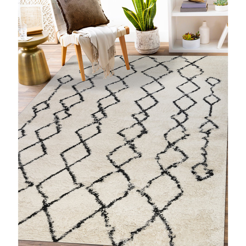 Tapis de qualité supérieure Ganae, Rectangle 5 pi x 7 pi 6 po