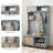 Aiyub 4-In-1 Hall Tree Entryway Coat Rack w/ Solid Wood Feet, Entryway Bench Rattan Sliding Door-401682952