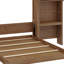 Grand lit escamotable avec persiennes et plusieurs tablettes de rangement-230653119