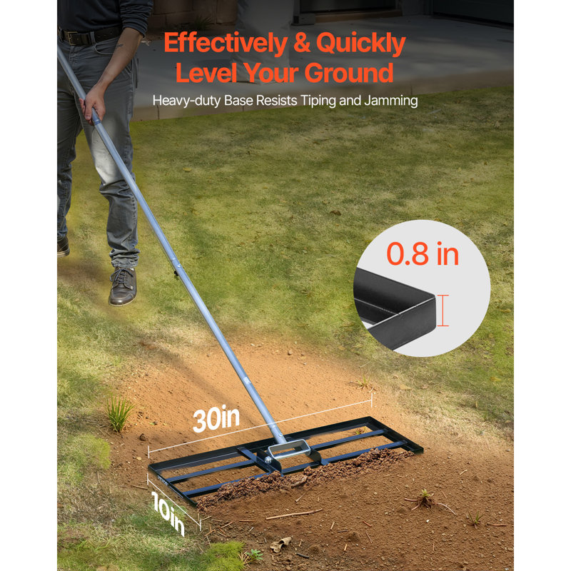 Manche ajustable robuste pour jardin et jardin, H 90,20 po x l 30 po x P 10 po
