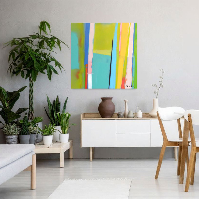 Urban Urban 5, art contemporain urbain abstrait, H 36 po x l 36 po