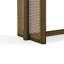 Banc de salle à manger en bois d'hévéa avec tressage en rotin synthétique - 150 cm (L) Banc d'intérieur