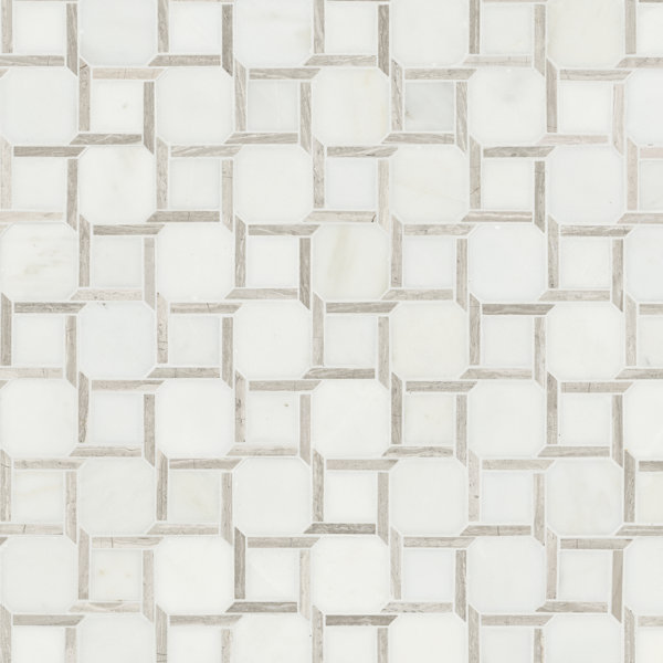 Mosaïque En Marbre Poli MSI Azula Sazi 11x14 - Carrelage Mural Ou Sol