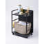 Yamazaki Home Two-Tier Hideaway Storage Cart, Steel, Wheels-101302449