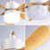 16" Screw-In Ceiling Fan With LED Light – E26 Socket Mount, Remote Controlled