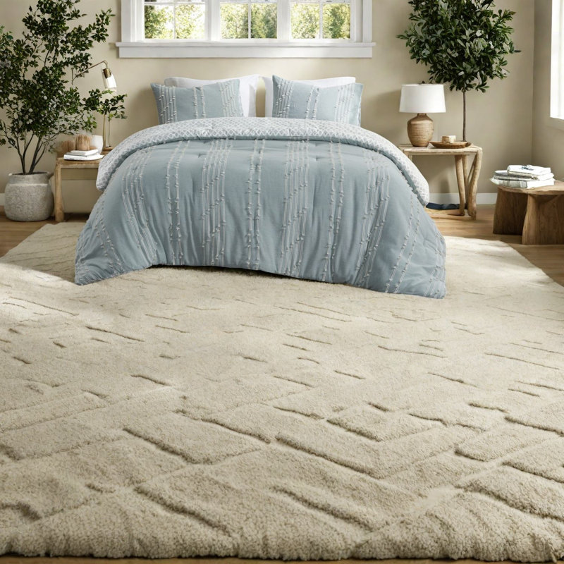 Ensembles de literie élégants en jacquard de coton, style turquoise pour le confort de la maison