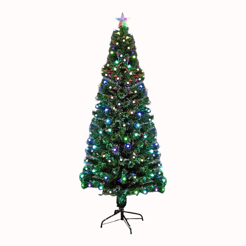 Lighted Artificial Christmas Tree, 4 ft.