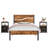 Jesstin Steel Piece Bedroom Set-343802280-343802282
