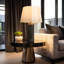Lampe de table en pierre Rouch