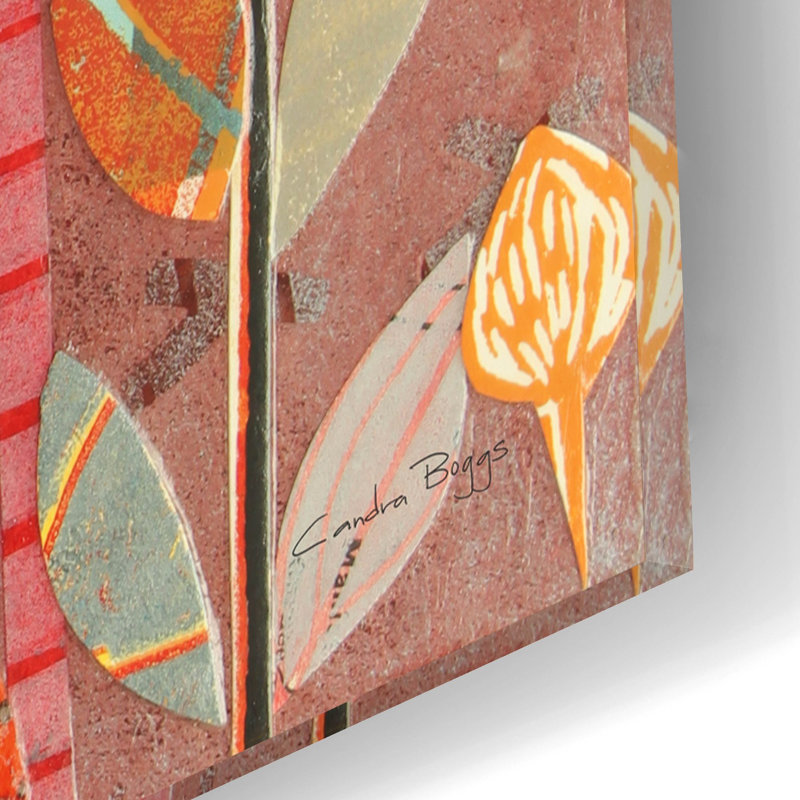 «Summer Rain» par Candra Boggs, art mural en verre acrylique, H 16 po x l 12 po x P 0,13 po