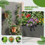 Boîte à fleurs en métal avec treillis sans roues-1171707428