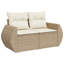  Ensemble de canapé de jardin beige