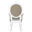 De 2 chaises avec accoudoirs taupe / os - Design élégant, structure (2) taupe et os stable, assise