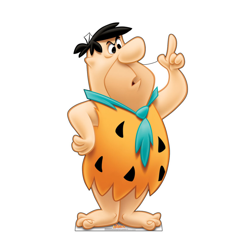 Fred Flintstone Life-Size Orange Cardboard Standup
