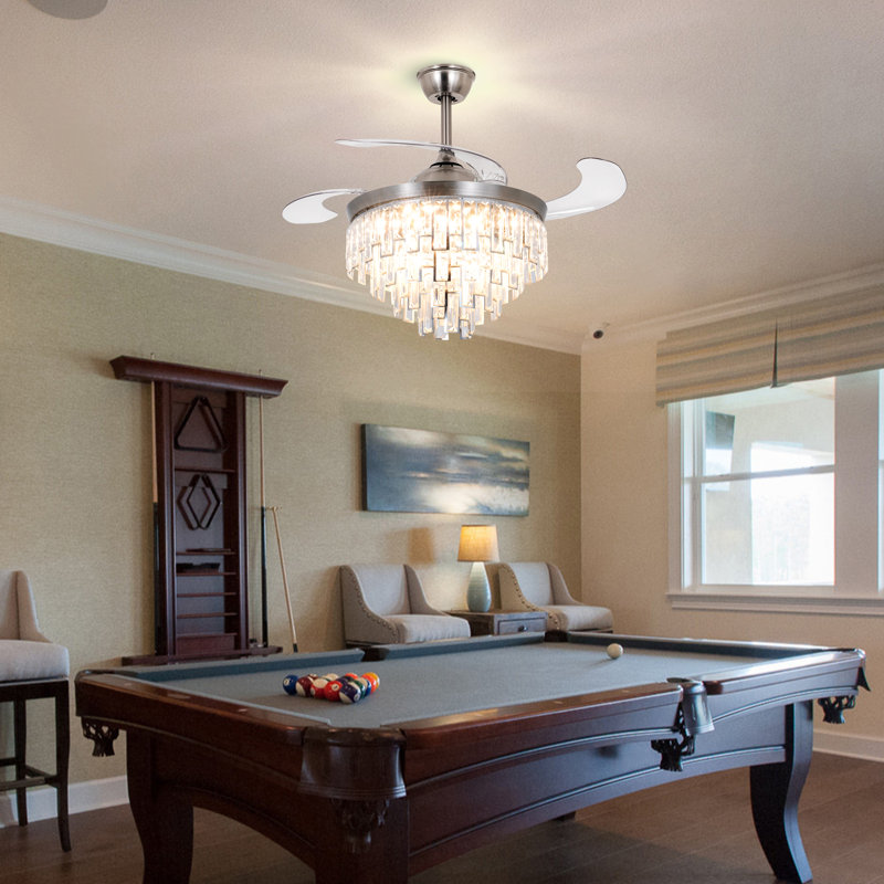42" Janita 4 - Blade LED Ceiling Fan with Remote Control