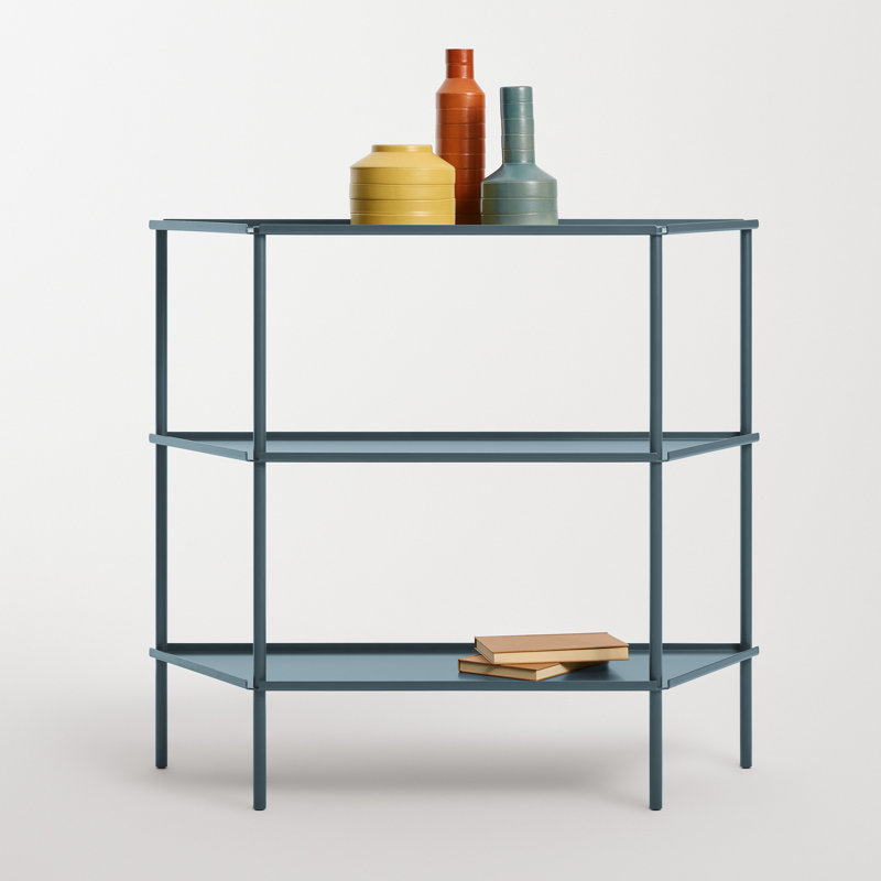 Not for Nothing 34" H x 38" W x 13 D" Shelving Unit, Marine Blue