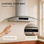 VENFAN 30" Convertible Wall Mount Range Hood, 900 CFM Stainless Steel Hood Vent with Tempered Glass, 8-Speed Gesture & Touch Control