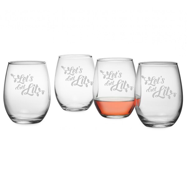 Latitude Run® Balchand 4-Piece 16 oz. All Purpose Wine Glass & Reviews