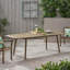 Table de salle à manger d'extérieur extensible en bois d'acacia
