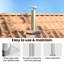 Chimney Head Extension Silver Stainless Steel-1065457336