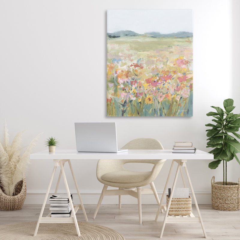 «Soft Softflower Meadow» par Pamela Munger, H 48 po x l 36 po