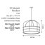 Luminaire suspendu tambour 1 lumière Gateway Park-1858829949
